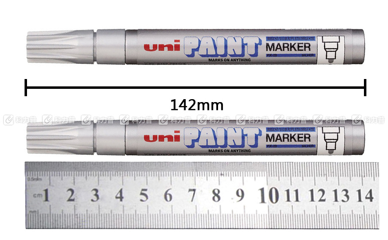 三菱 uni 油漆笔 PX-20 2.2-2.8mm (银色) 12支/盒