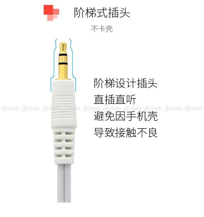 酷比客 L-CUBIC 音频线 DC3.5mm公转公 5米 (白色)