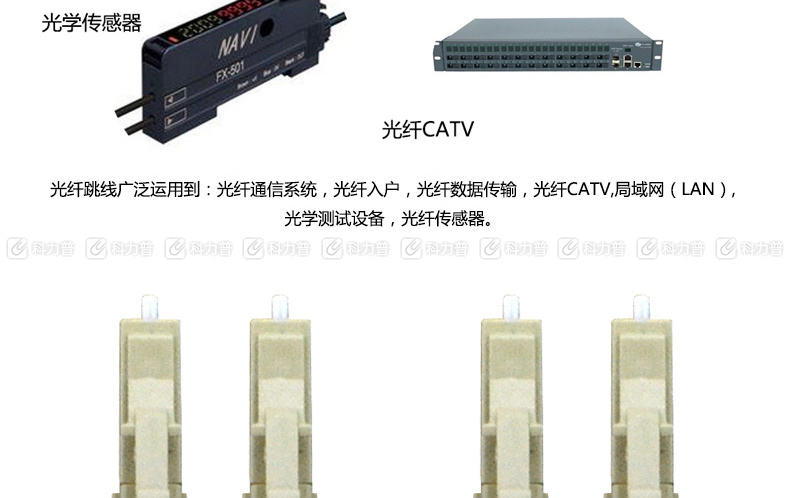 酷比客 L-CUBIC 多模双芯光纤线 LC-LC 5米 (橙色)