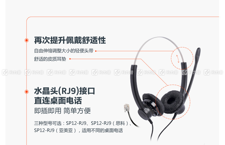 缤特力 plantronics 话务耳麦 SP12-AVAYA 