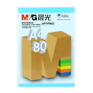 晨光 M＆G 彩色复印纸 APYVPB02 A4 80g （深蓝色） 100张/包