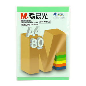 晨光 M＆G 彩色复印纸 APYVPB02 A4 80g （草绿色） 100张/包