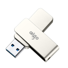 爱国者 aigo U盘 U330 32GB (银) USB3.0 金属旋转系列 快速传输
