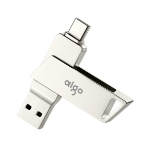 爱国者 爱国者 aigo U盘 U350 32G （银） Type-C USB3.0 双接口手机电脑用  32G  U盘
