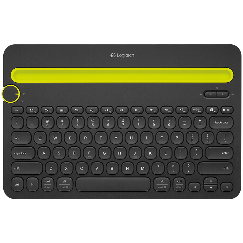 罗技logitech 多功能蓝牙键盘 k480 (黑色)