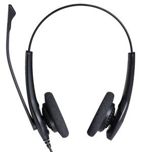 捷波朗 捷波朗 Jabra 话务耳机 BIZ 1500 DUO-PC 双耳 （黑色） 含PC双插线  双耳  耳机/耳麦