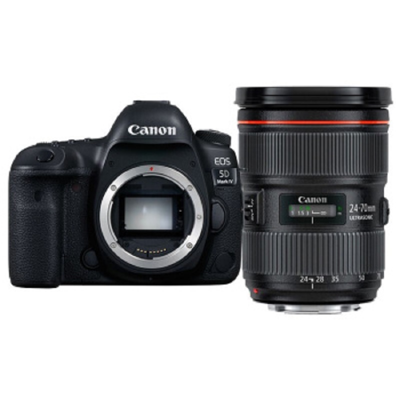 佳能/CANON EOS 5D Mark IV 5D4 单反相机 全画幅 3000-3999万 3.2英寸 SD卡 单镜头套机 黑色