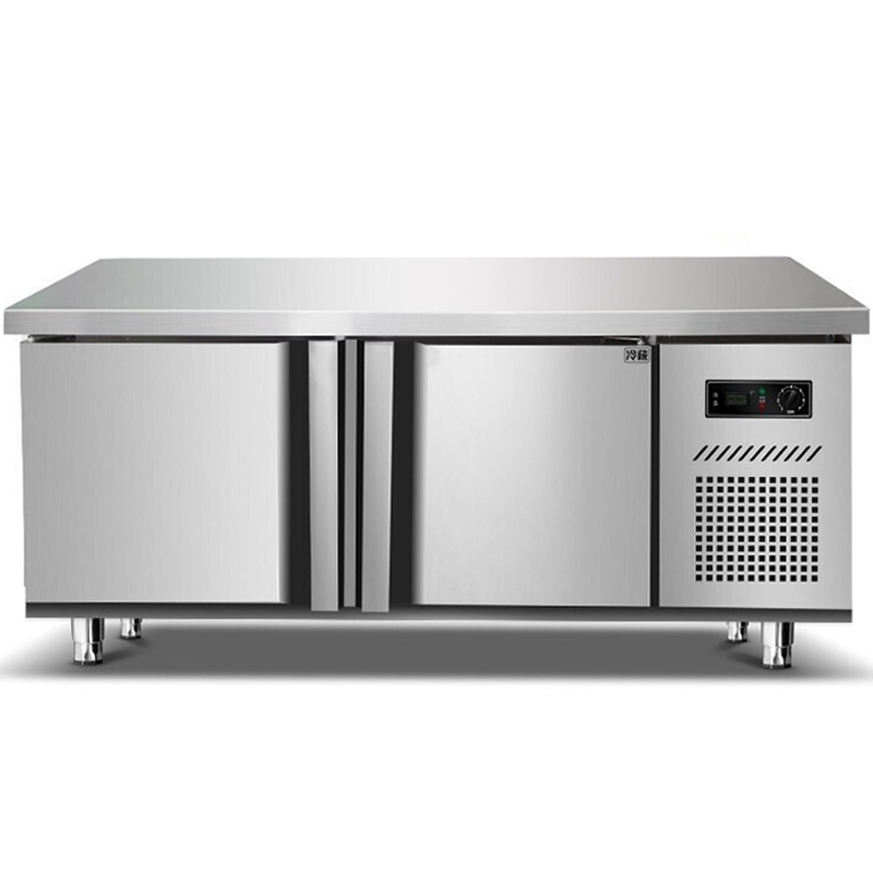 德玛仕 DEMASHI 商用保鲜工作台 TDC-18A 冰柜保鲜工作台操作台冷藏冷冻 掩门砧头平台雪柜1800*800*800mm 工程款全 ...