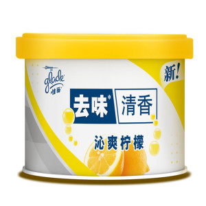 佳丽 佳丽 Glade 固体清香胶 空气清新剂 沁爽柠檬 70g/盒  （车载香水）  70g/盒  空气清新剂