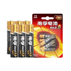 南孚 碱性电池 LR03 7号 1.5V  6节/卡 120卡/箱 聚能环3代（单位：卡）