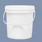 兰塑 塑料桶 2L塑料桶-134×115 圆型白色带盖 