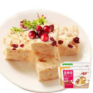 Aji Aji 北海道风味奶芙（蔓越莓味）（独立小包装） 240g／盒；16盒／箱   240g／盒；16盒／箱  饼干/糕点