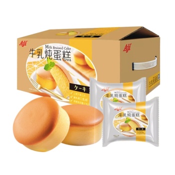 Aji Aji 牛乳炖蛋糕 780g  内含独立小包装，12枚／箱  780g  饼干/糕点