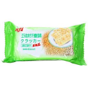 Aji Aji 苏打饼干 472.5g/袋  （五谷纤麦味/酵母减盐 随机发货 12袋/箱）  472.5g/袋  饼干/糕点