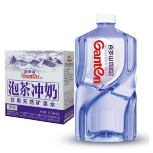 景田 Ganten 百岁山 饮用天然矿泉水 大瓶装水 4.5L*2瓶/箱 整箱装  （新老包装随机发货）（仅供北上广）