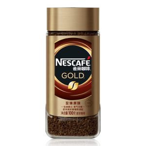 雀巢 雀巢 Nestle 速溶咖啡 100g/瓶  12瓶/箱 （法式/意式烘焙精选）（金色瓶）  100g/瓶  速溶咖啡