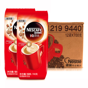 雀巢 雀巢 Nestle 原味1+2速溶咖啡 700g/袋  12袋/箱  700g/袋  速溶咖啡