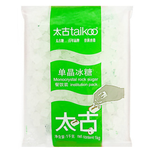 太古 太古 taikoo 单晶冰糖 / 1kg/袋 12袋/箱 （透明黄色） （餐饮装）  1kg/袋 12袋/箱  糖