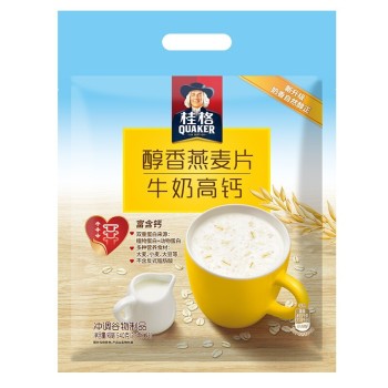 桂格 桂格 醇香燕麦片牛奶高钙 27g*20包/盒   27g*20包/盒  奶茶/麦片/蜂蜜