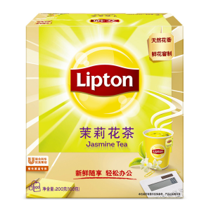 立顿 立顿 Lipton 茉莉花茶 S100 2g*100包/盒；12盒/箱   2g*100包/盒；12盒/箱  袋泡茶