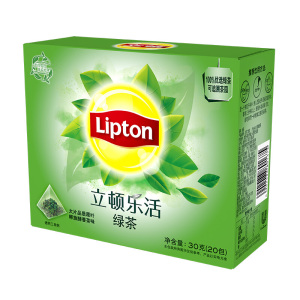 立顿 立顿 Lipton 乐活绿茶 S20 30g/盒  24盒/箱  30g/盒  袋泡茶