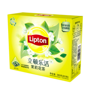 立顿 立顿 Lipton 乐活茉莉花茶 S20 36g/盒  24盒/箱  36g/盒  袋泡茶