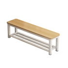 林感 单层 长凳子钢木长条凳 按客户定制尺寸 人造板 2400*400*350 包含安装服务