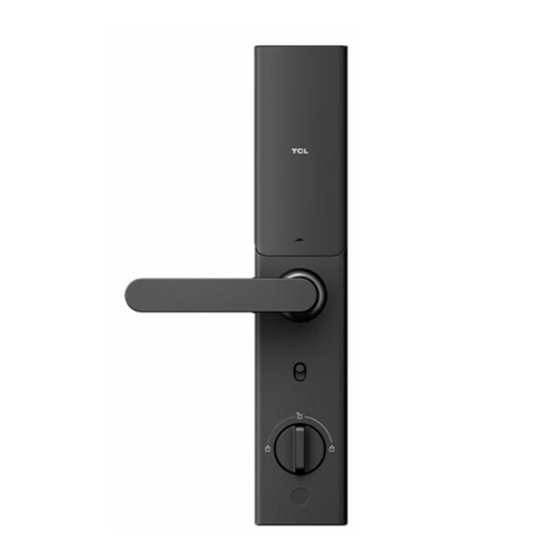 电子门锁 TCL S10N 密码解锁, 指纹解锁, 智能手环, 磁卡解锁, 钥匙解锁 执手式 曜石黑